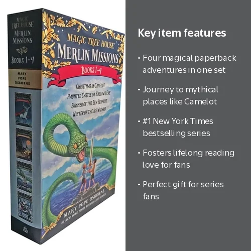 Magic Tree House Merlin Missions Books 1-4 Boxed Set (Paperback