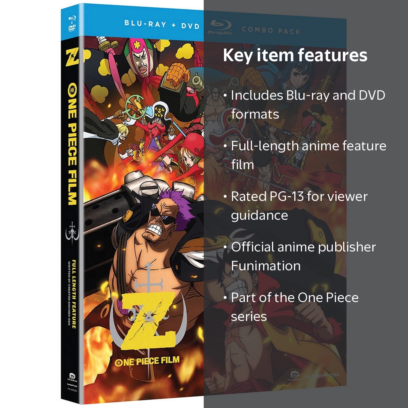 ONE PIECE FILM DVDセット New One Piece: Z (Blu-ray + DVD) - Walmart.com