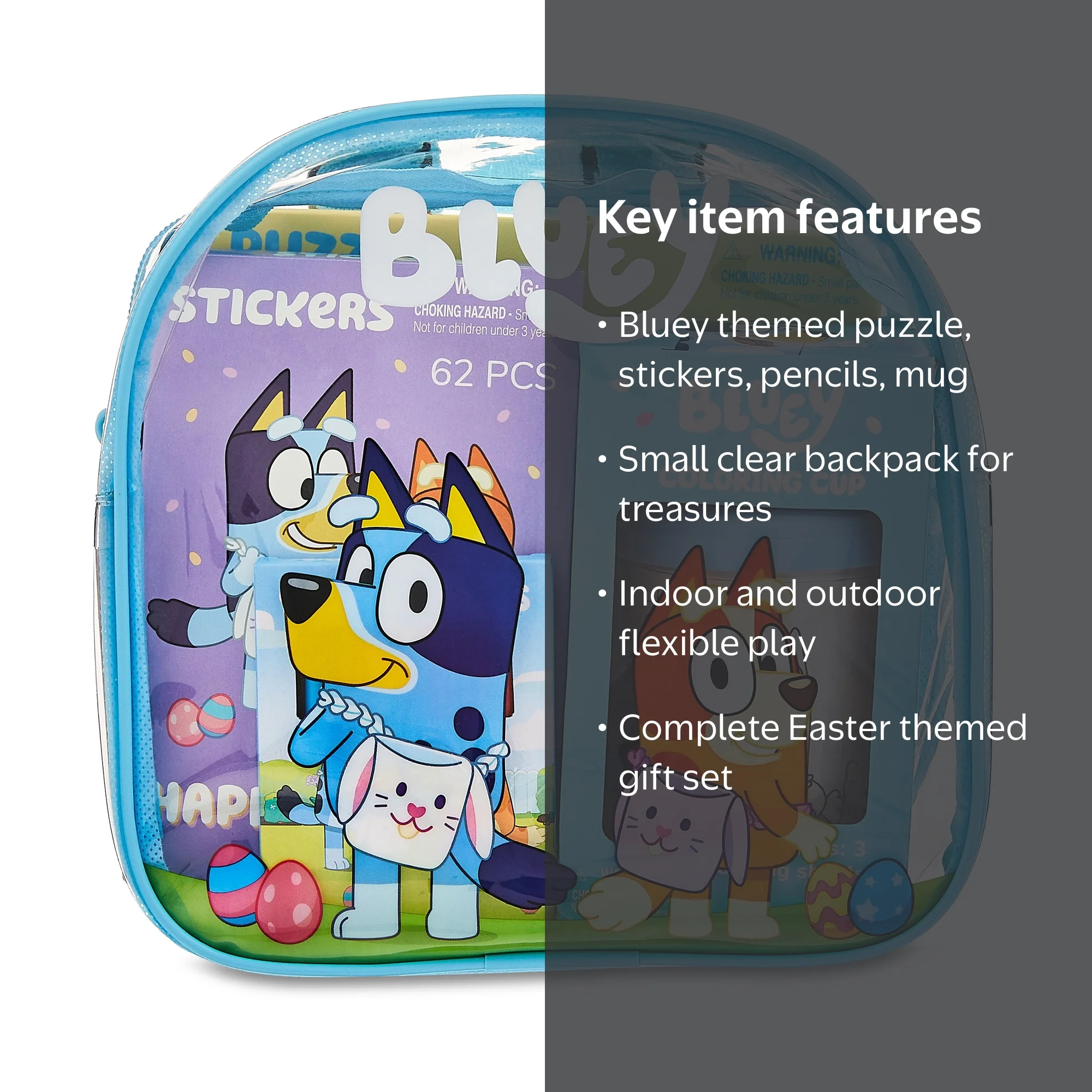 Bluey Themed Backpack Easter Ready Gift Set with Accessories
