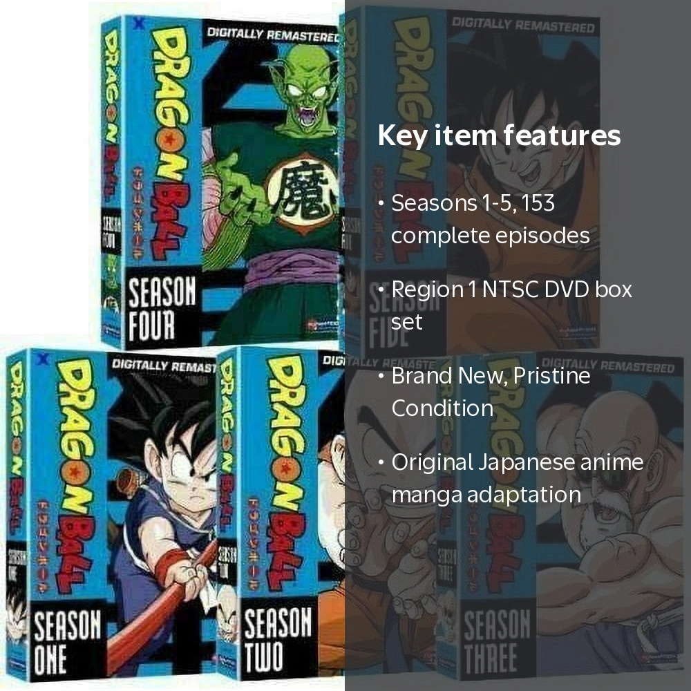 Dragon Ball: The Complete Series Season 1-5 DVD - Walmart.com