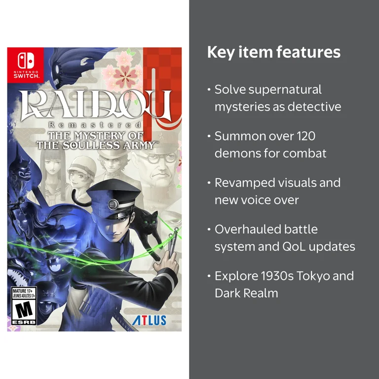 SEGA, Raidou Remastered, Launch Edition, Nintendo Switch - Walmart.com