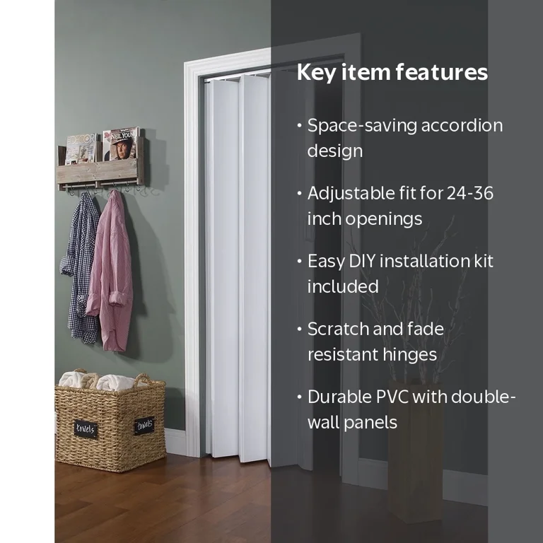 Homestyles Vienna Vinyl Folding Door fits 36