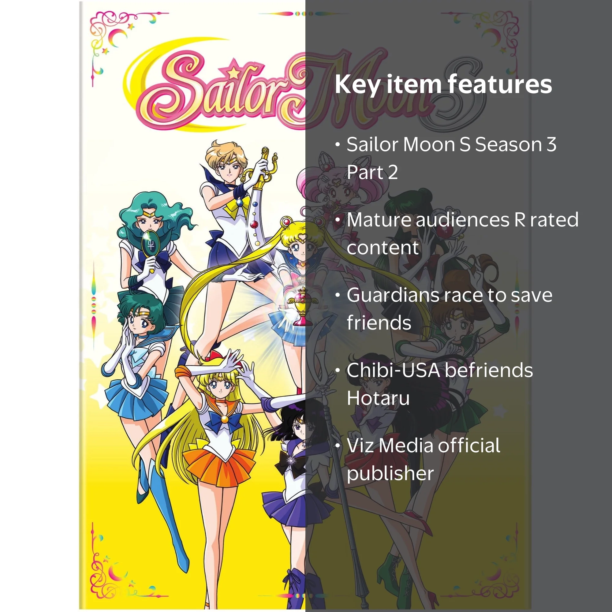 Viz Media: Sailor Moon S - Season 3, Part 2, Anime DVD - Walmart.com