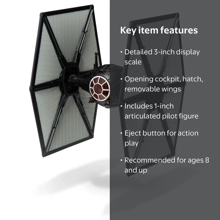 Star Wars Micro Galaxy Squadron Series 3 First Order TIE Fighter