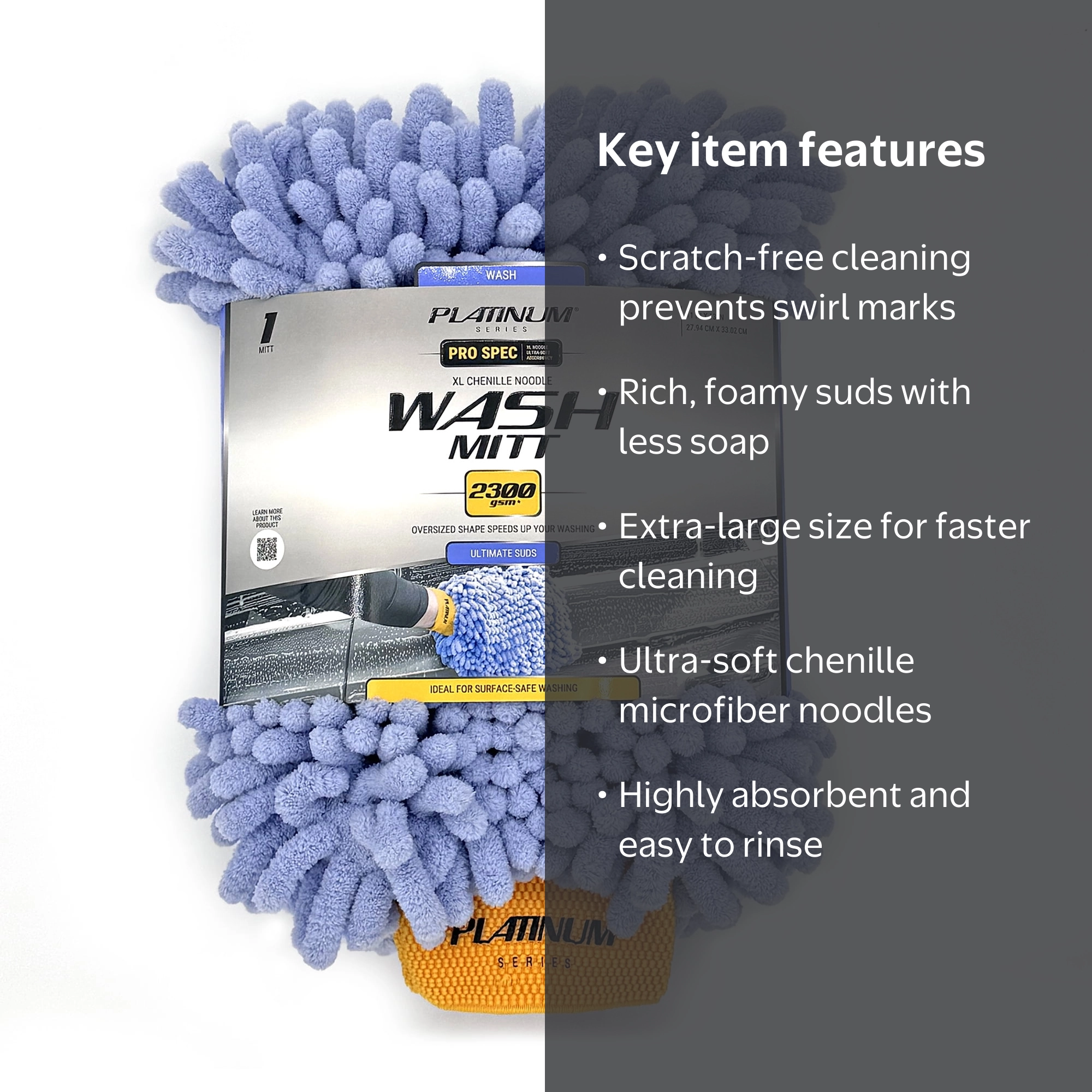 Platinum Series Pro Spec Chenille Microfiber Scratch-Free Car Wash