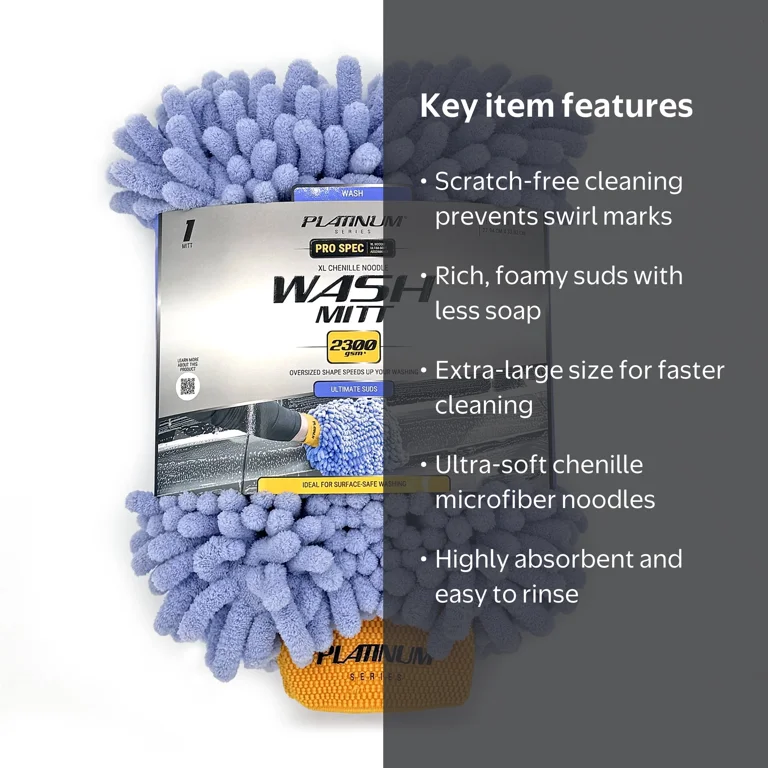 Platinum Series Pro Spec Chenille Microfiber Scratch-Free Car Wash