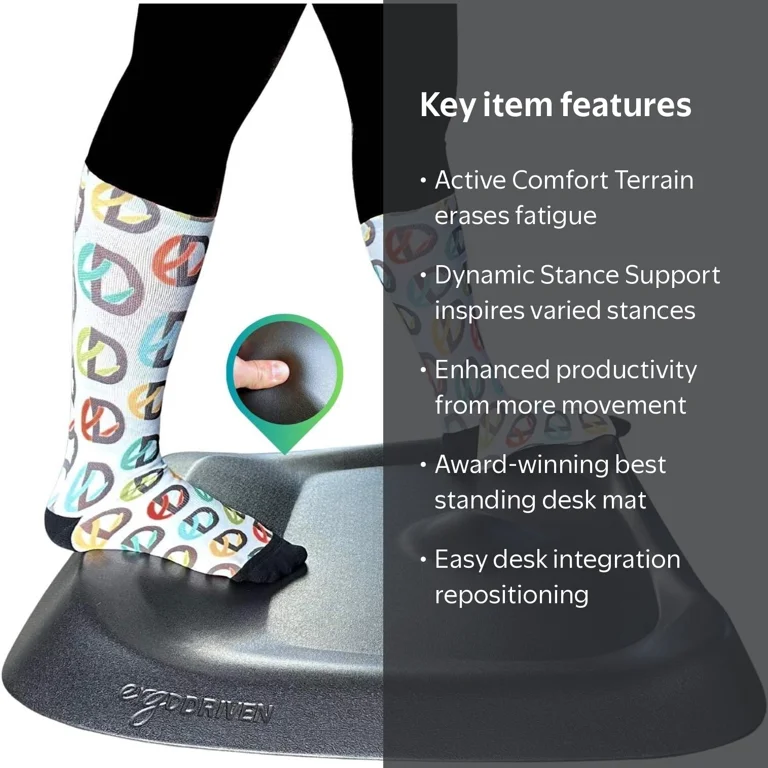 Ergodriven, Topo Comfort Mat, Anti-Fatigue, Micro and Macro