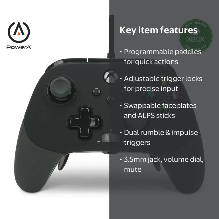 PowerA FUSION Pro 2 Wired Controller for Xbox Series X|S - Black