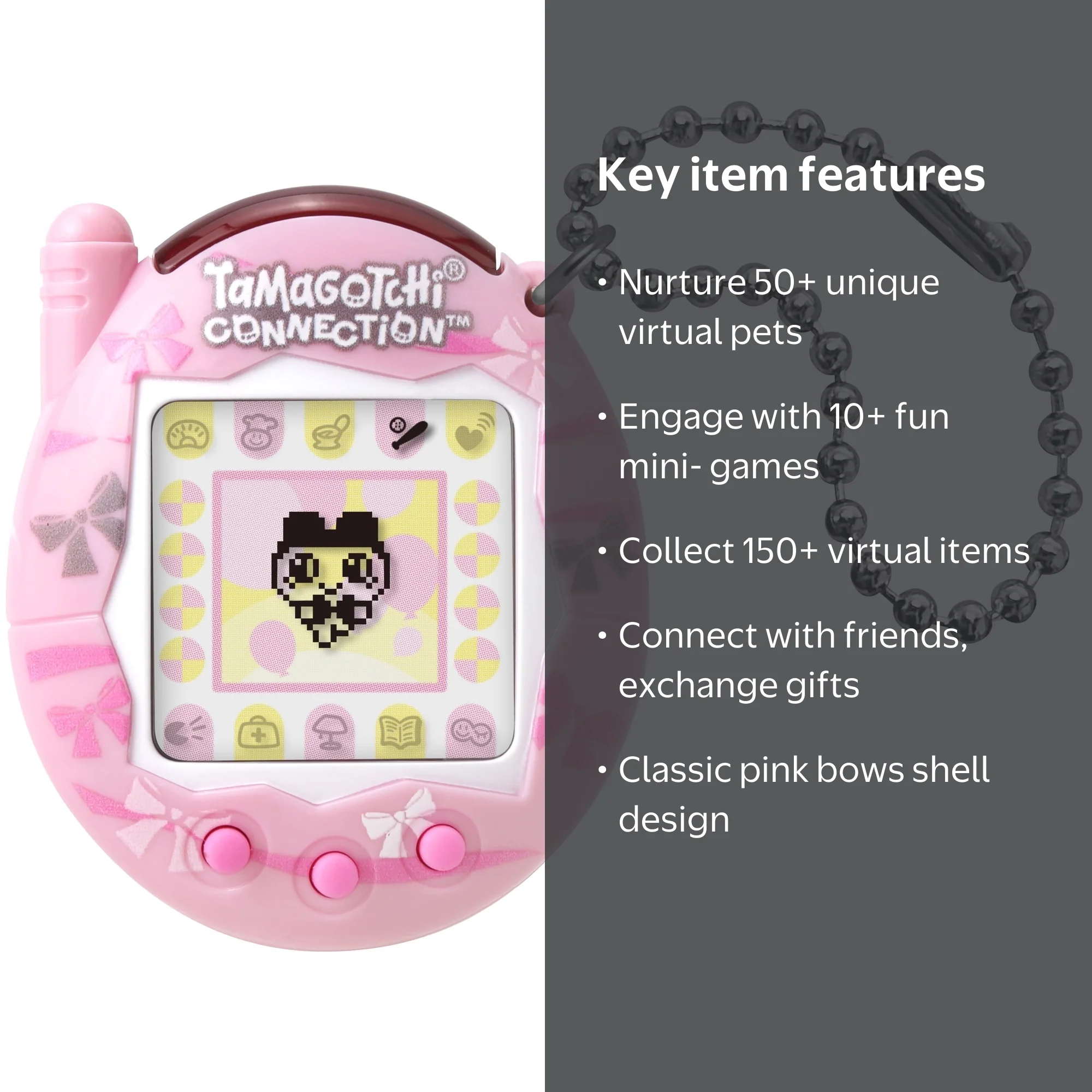 Tamagotchi, Virtual Pet, Connection, Dainty Bows Shell - Walmart.com