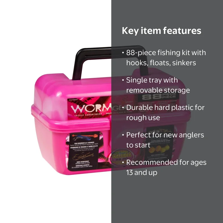 girlie tackle box THKFISH Fishing 3600 Tackle Tray Floating Fishing Lure Box Storage Organizer Small Plastic Box with Adjustable Dividers,Sun-proof 1/2PCS : Sports & Outdoors Includes 88 Girls Tackle Box - Etsy
