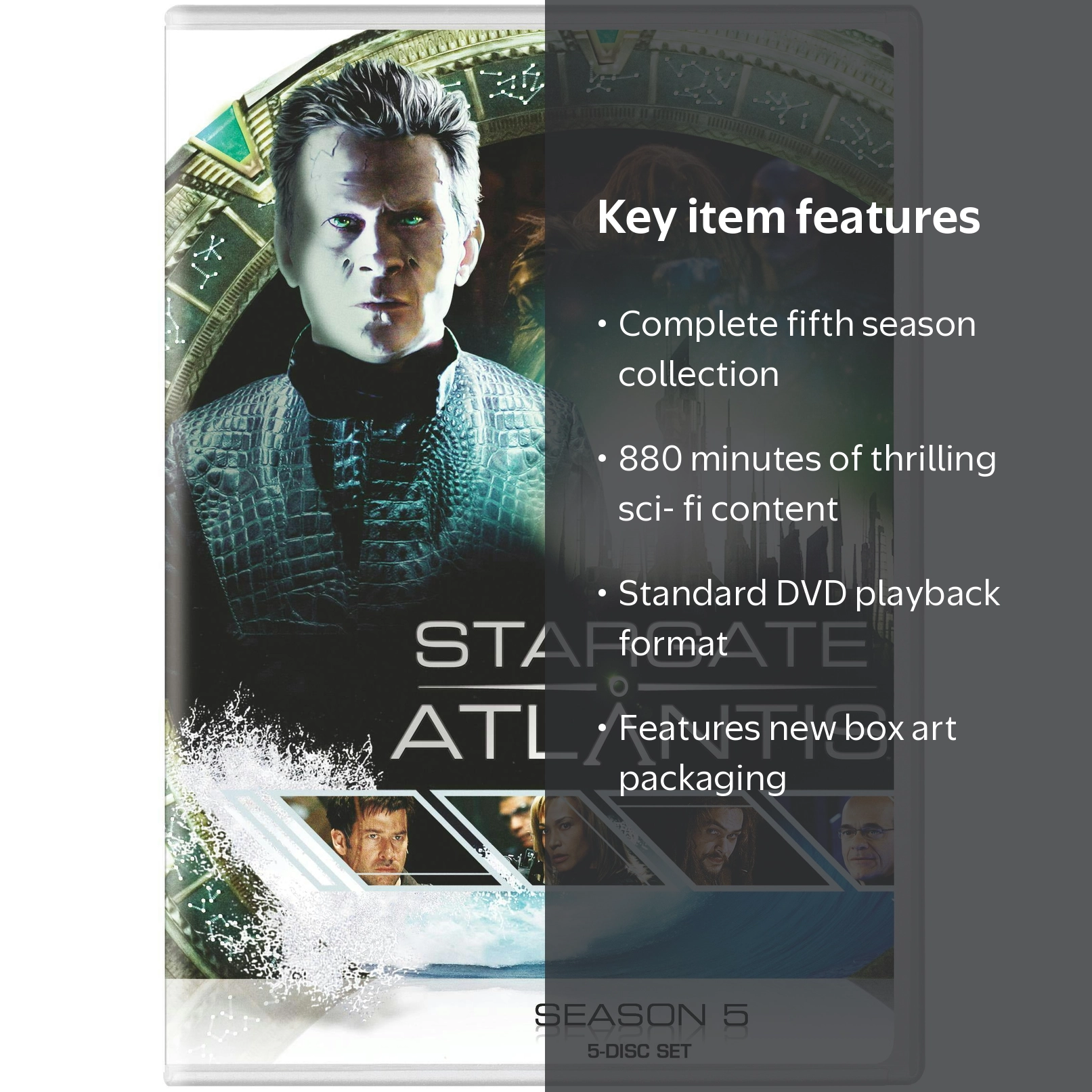 Stargate Atlantis: The Complete Fifth Season DVD, New Box Art