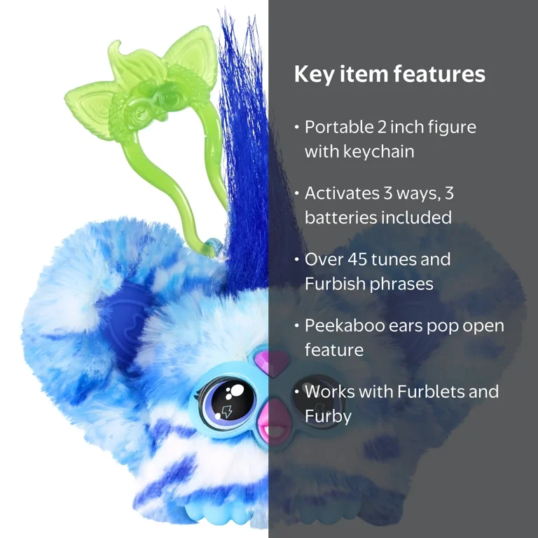 Furby Furblets Ooh-Koo Mini Electronic Plush Toy for Boys & Girls