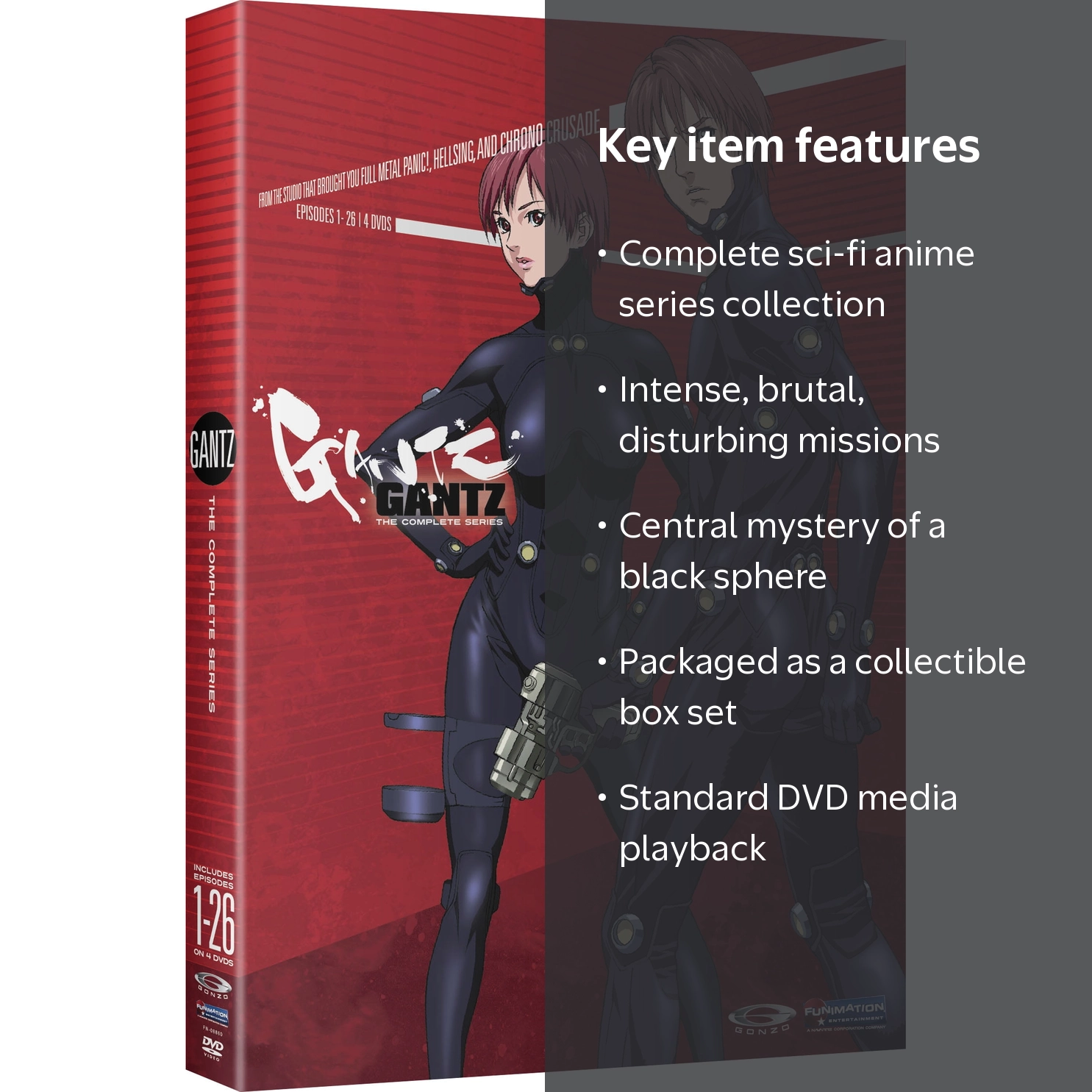 Gantz: The Complete Series Box Set DVD with Bizarre Sci-Fi Anime