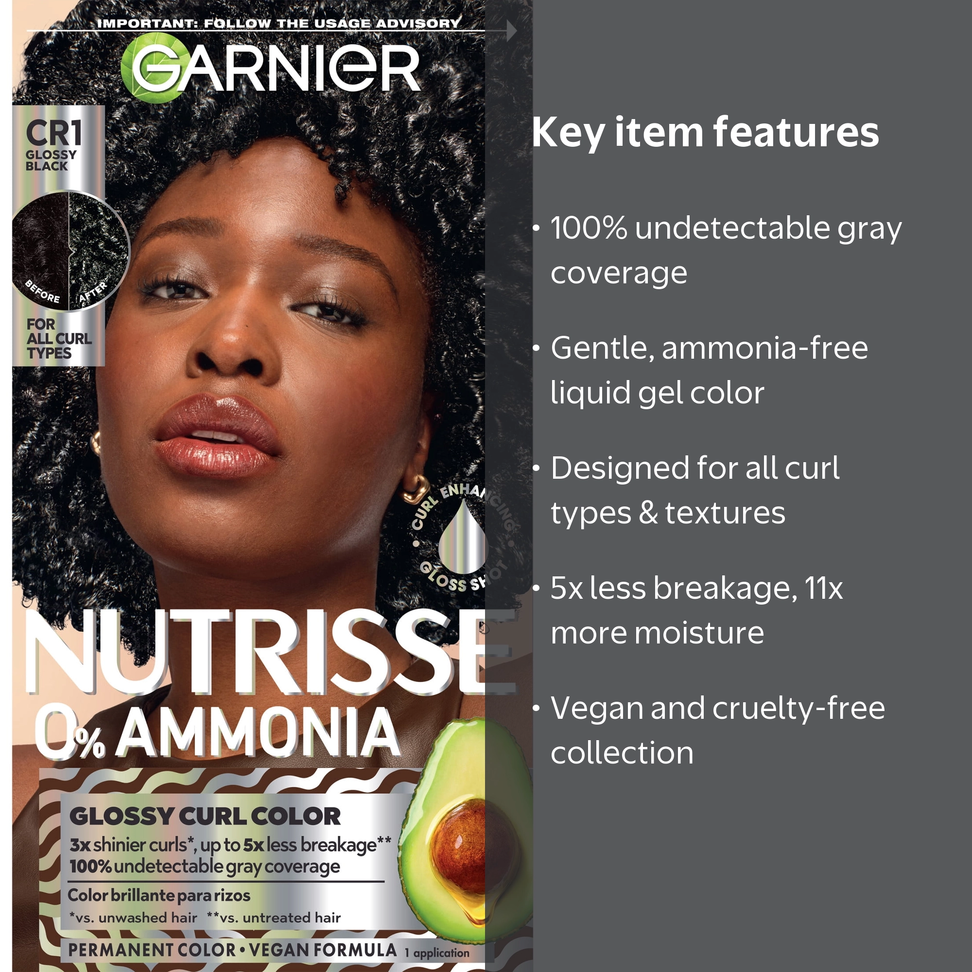 Garnier Nutrisse 0% Ammonia Glossy Curl Nourishing Permanent Hair Garnier Nutrisse 0% Ammonia Glossy Curl Nourishing Permanent Hair