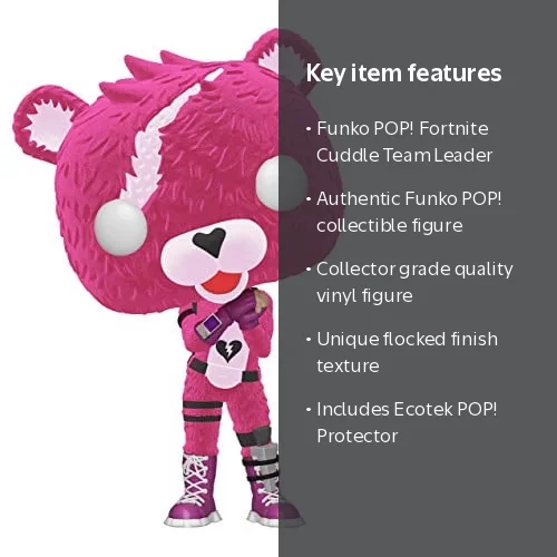 Fortnite Funko POP! Games Cuddle Team Leader Vinyl Figure (Flocked