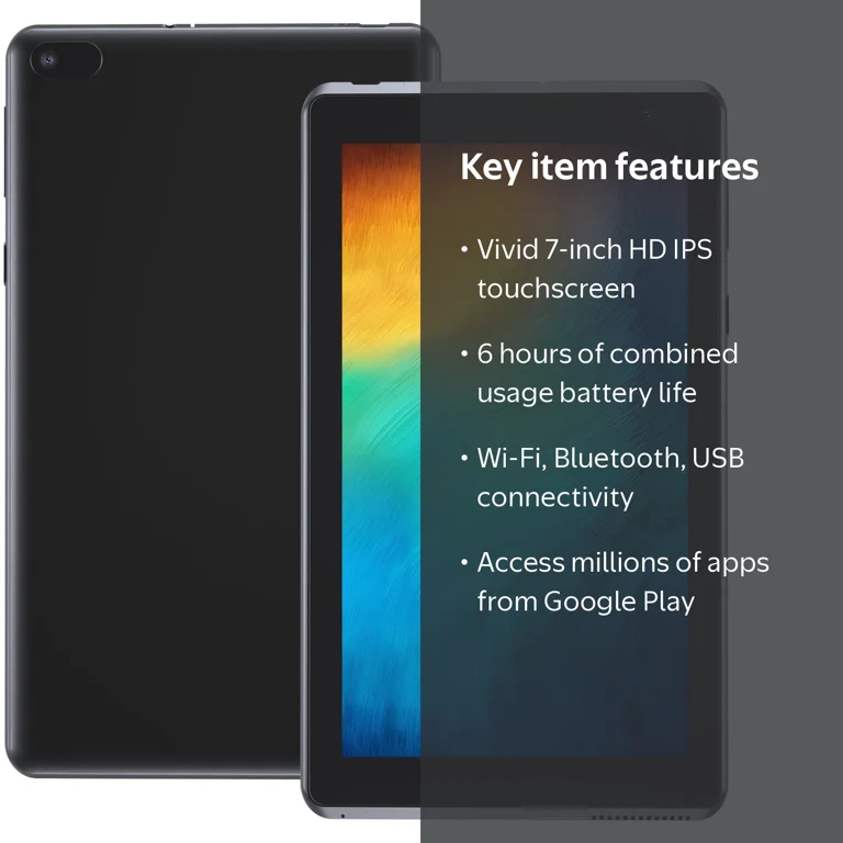 ZZB 7-inch Tablet, Android 11, Quad-core CPU, 32GB Storage, 2GB