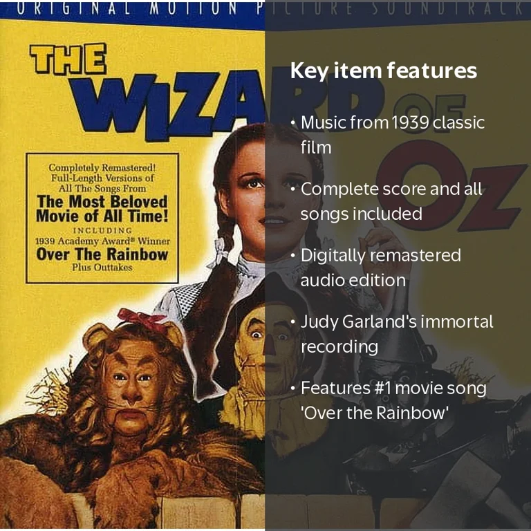 Sony UK, The Wizard of Oz, Original Motion Picture Soundtrack, CD