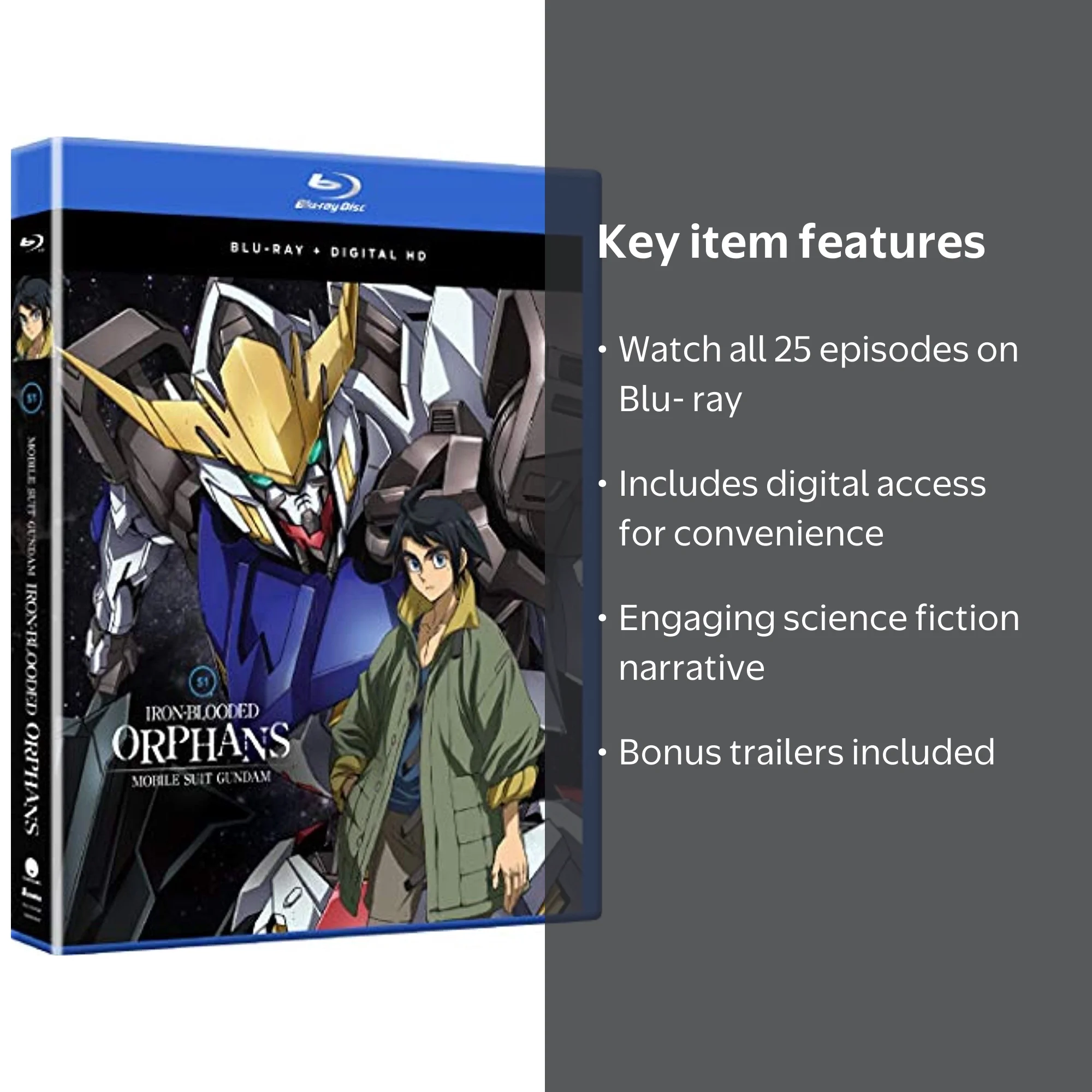 New Mobile Suit Gundam: Iron-Blooded Orphans - Season 1 (Blu-ray +