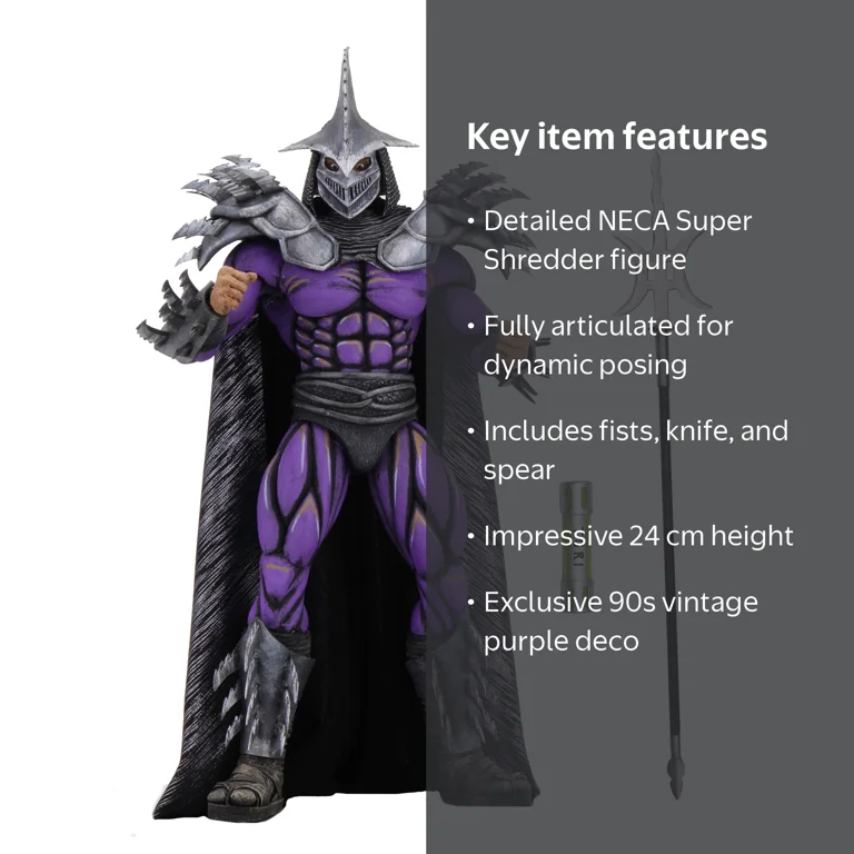 NECA TMNT II: Secret of the Ooze - Super Shredder Collector's Toy