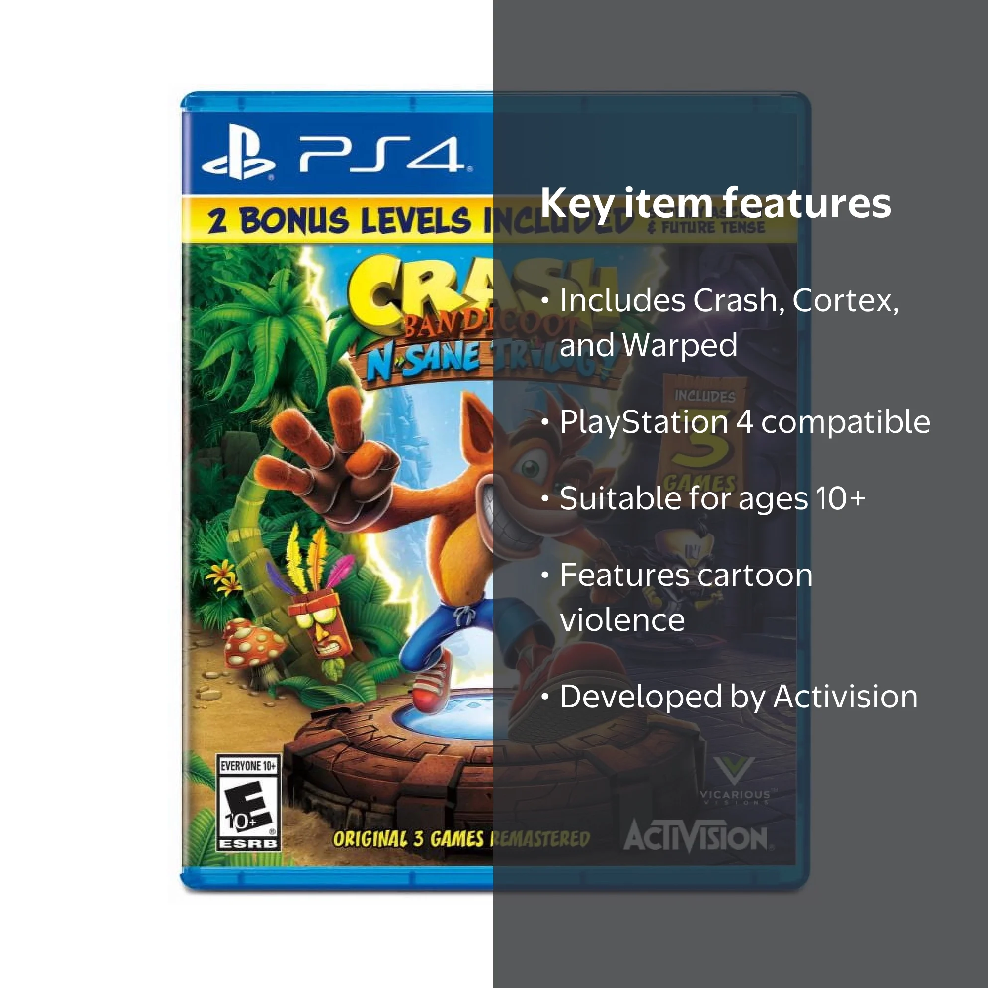 Activision, Crash N. Sane Trilogy, 047875880801, PlayStation 4