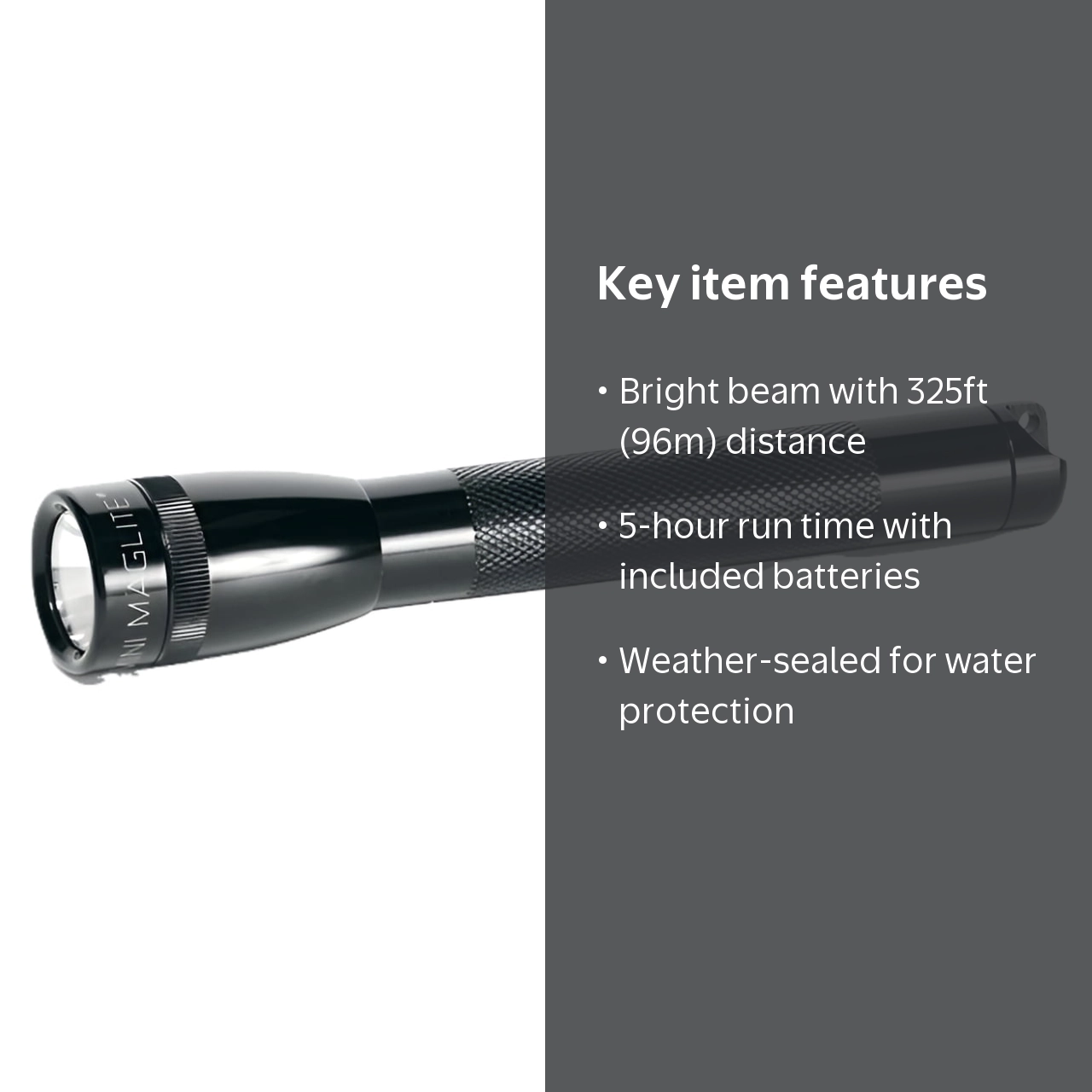 MAGLITE, Mini Incandescent AA Flashlight, Water-Resistant, 96 m