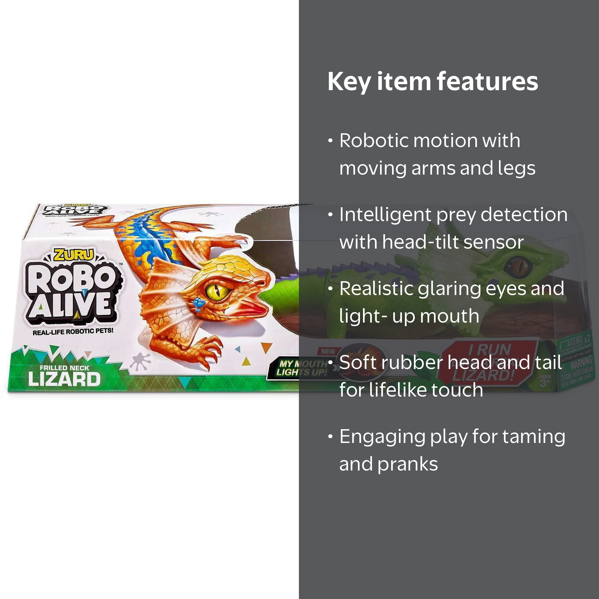 ZURU, Robotic Pet Figure, Frill Neck Lizard, Green - Walmart.com