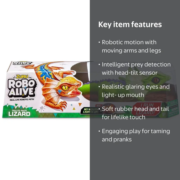 ZURU, Robotic Pet Figure, Frill Neck Lizard, Green - Walmart.com
