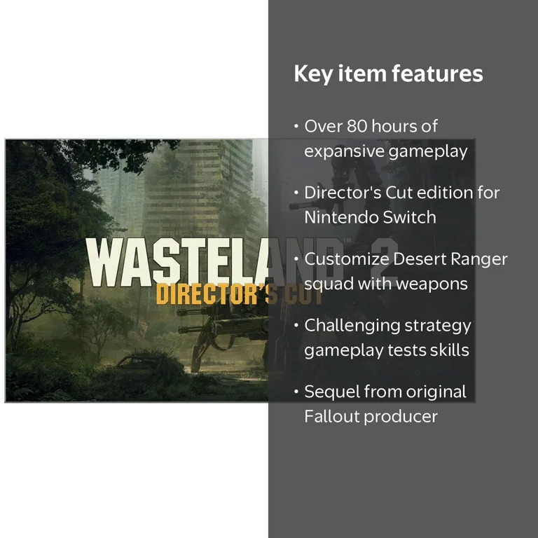 Wasteland 2 Director's Cut - Nintendo Switch [Digital] - Walmart.com
