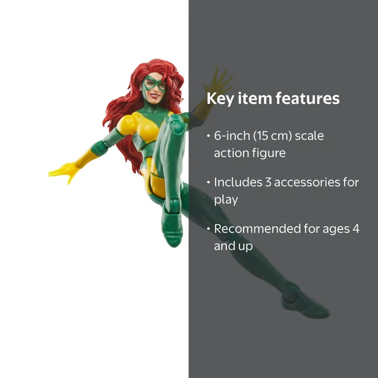 Hasbro Marvel Legends Jean Grey X-Factor Action Figure, 6-Inch