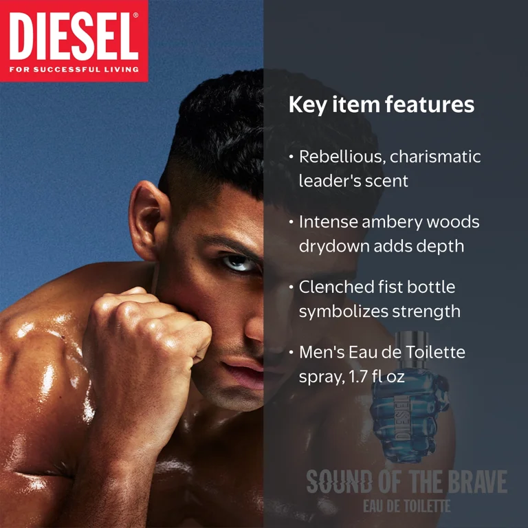 Free Shipping! Diesel Sound of the Brave Eau de Toilette Spray for Free Shipping! Diesel Sound of the Brave Eau de Toilette Spray for