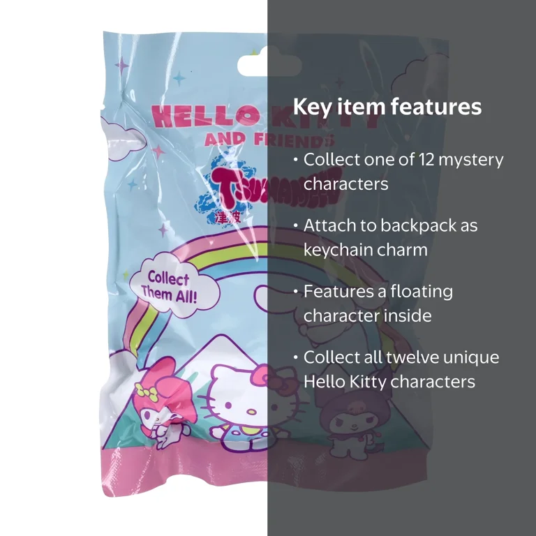 激レア☆セット☆プラチナcolorway☆ビーズをこぼすハンカマンカとトムサム Tsunameez Hello Kitty and Friends Surprise Bag, 1 Random Figure