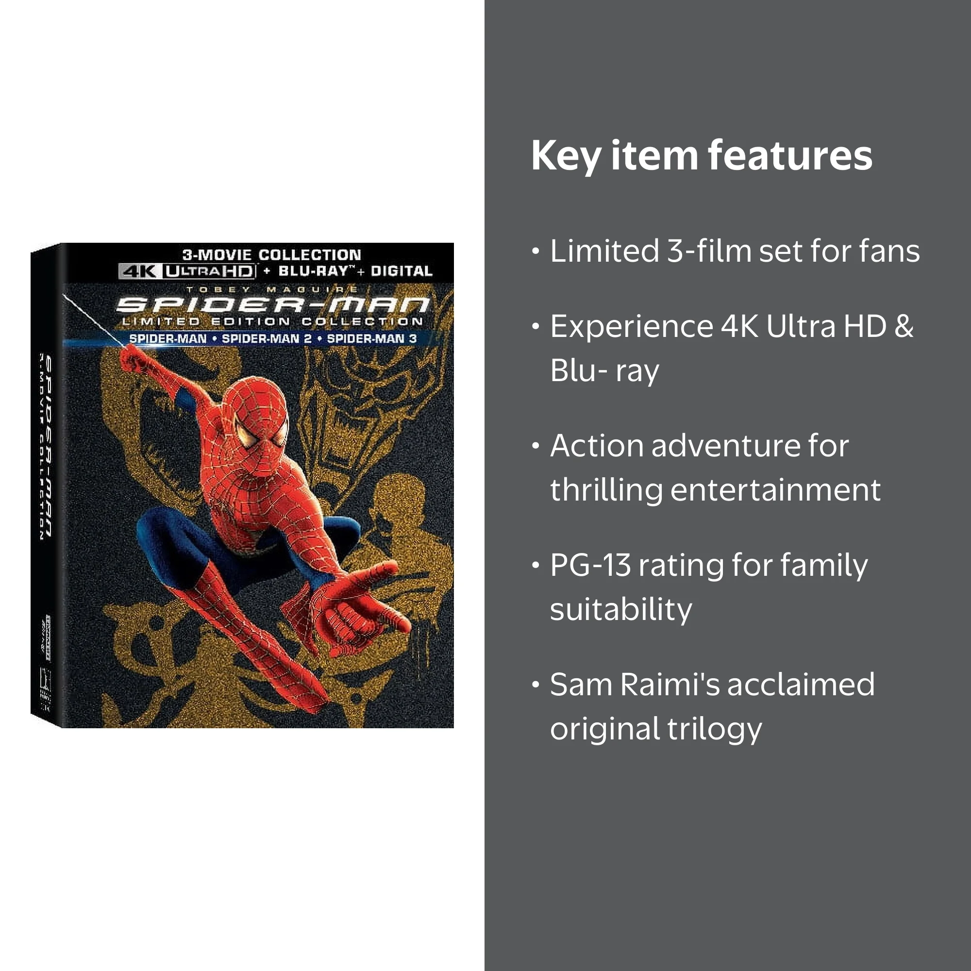 Spider-Man: 3-Movie Collection (Limited Edition Collection) (4K