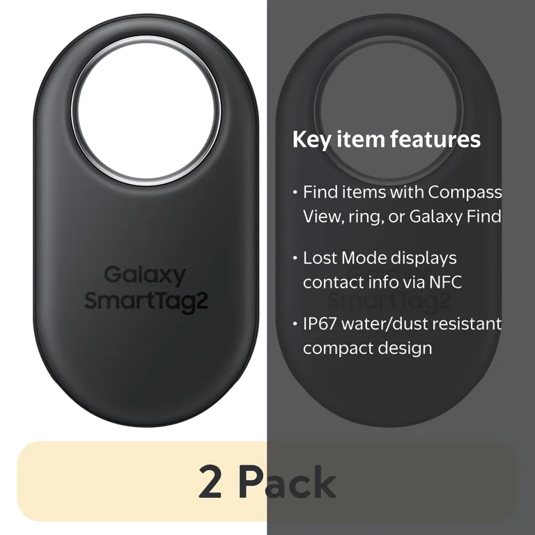 2 pack) Samsung Galaxy SmartTag2, Black - Walmart.com