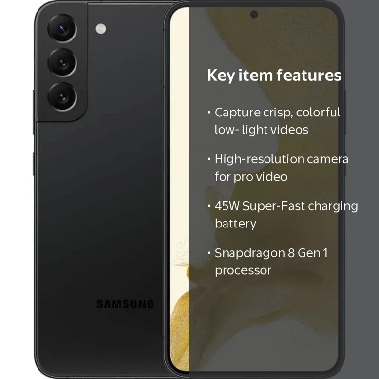 Samsung Galaxy S22 Plus 5G S906U Unlocked 128GB Phantom Black