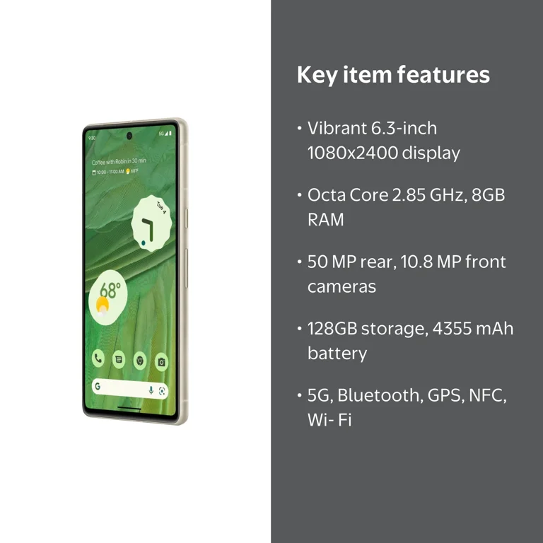 Google Pixel 7 - 5G, Dual-SIM, 8GB/128GB, OLED 6.3