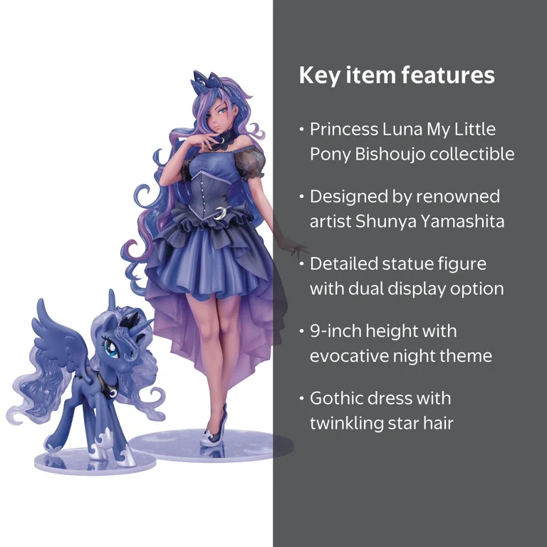 My Little Pony Bishoujo Series: 9 Inch Princess Luna Statue Toy