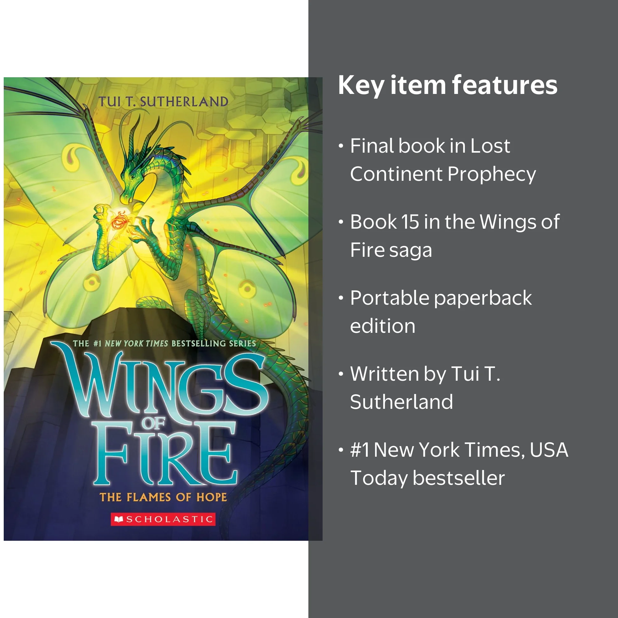 Tui T. Sutherland, The Flames of Hope, ISBN 9781338214581