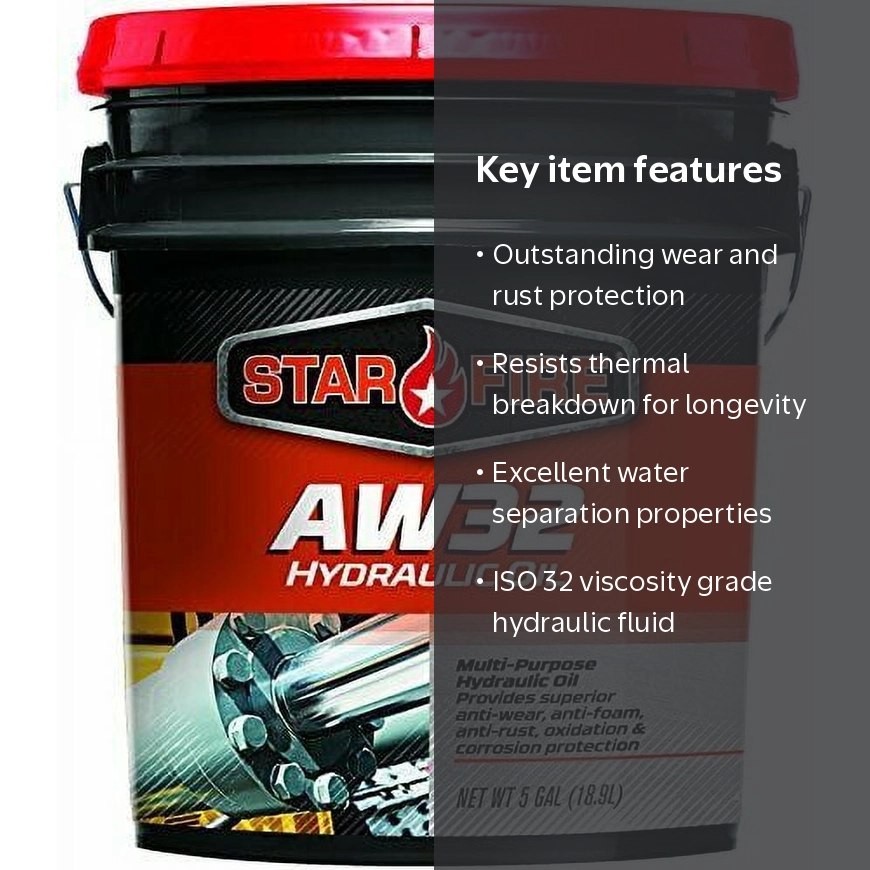 starfire, Hydraulic Oil Fluid, Aw32, 5 Gallon Pail - Walmart.com