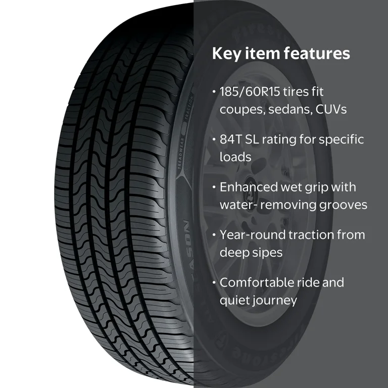 Firestone All Season All Season 185/60R15 84T Passenger Tire