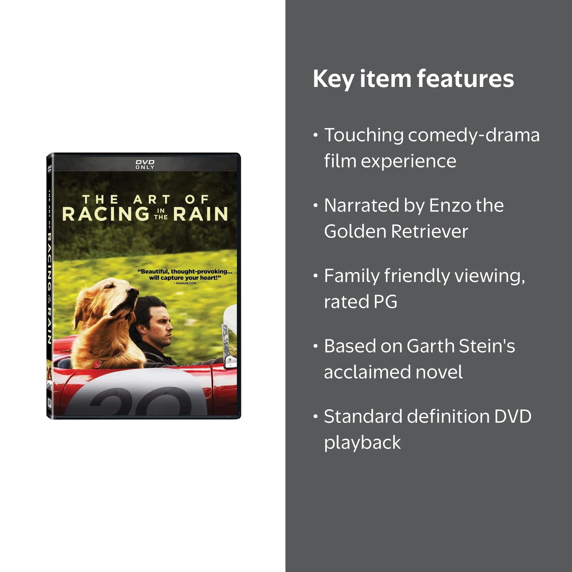 The Art of Racing in the Rain (DVD) Drama Garth Stein Adaptation