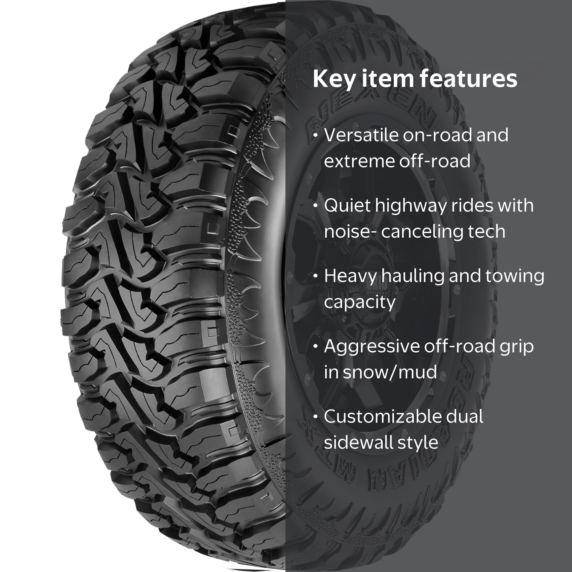 Nexen Roadian MTX LT275/65R18 Mud Terrain Tire - Walmart.com