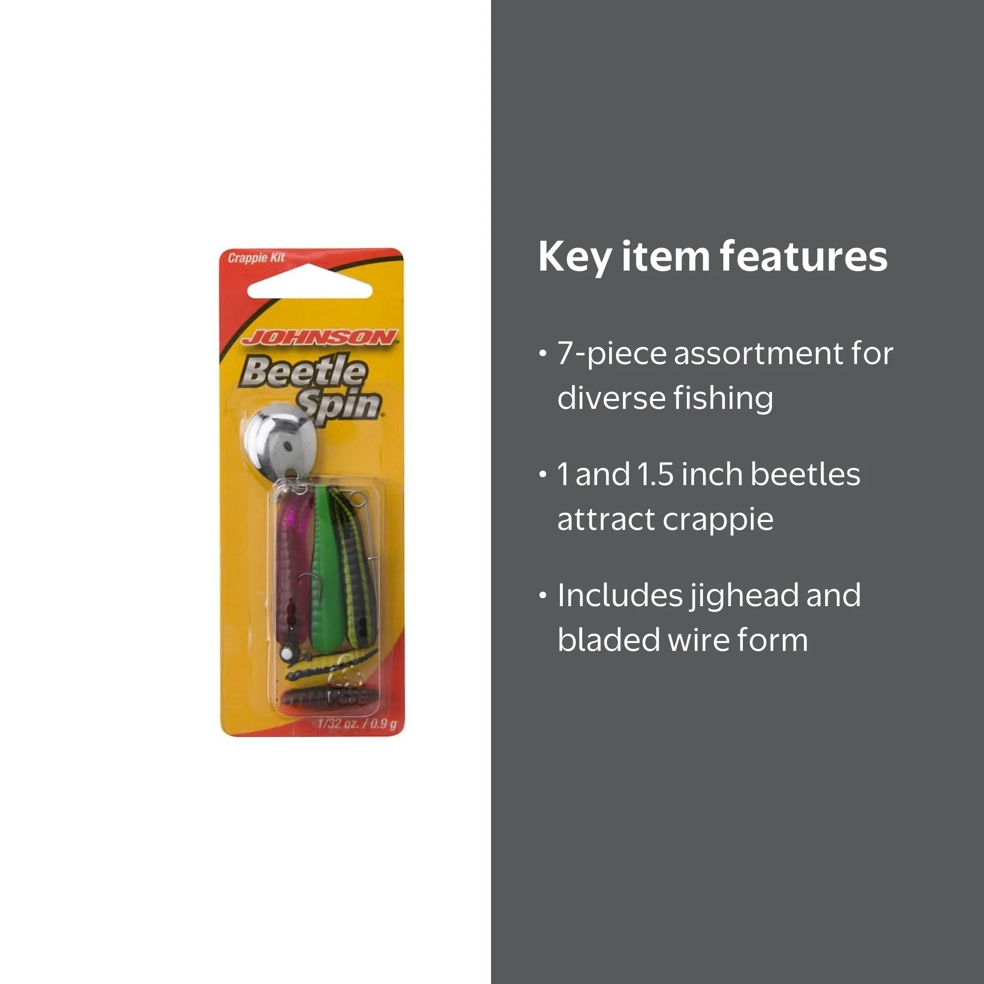 bass buster beetle spin fishing lure Johnson Nickel Blade the Beetle Spin features louder Johnson Beetle Spin Gold Blade