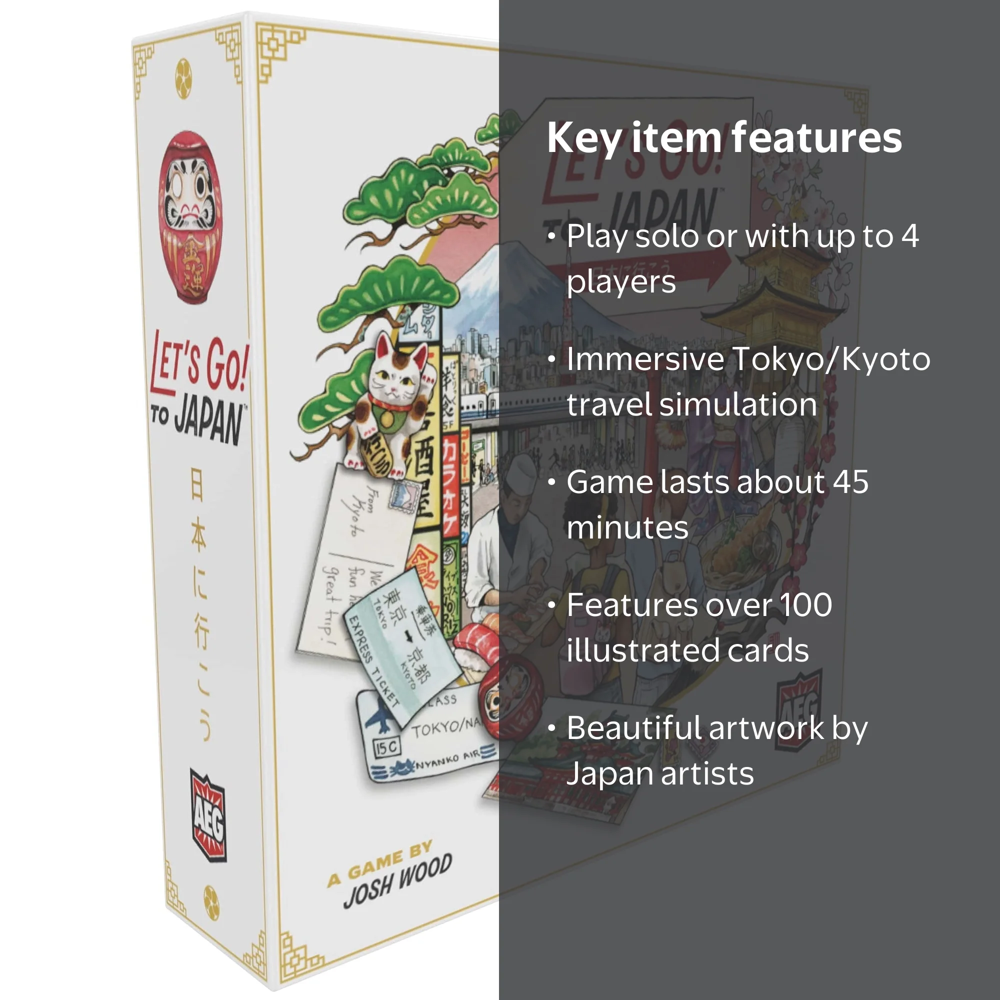 AEG, Let's Go! To Japan Strategy Card Game, 1-4 Players - Walmart.com