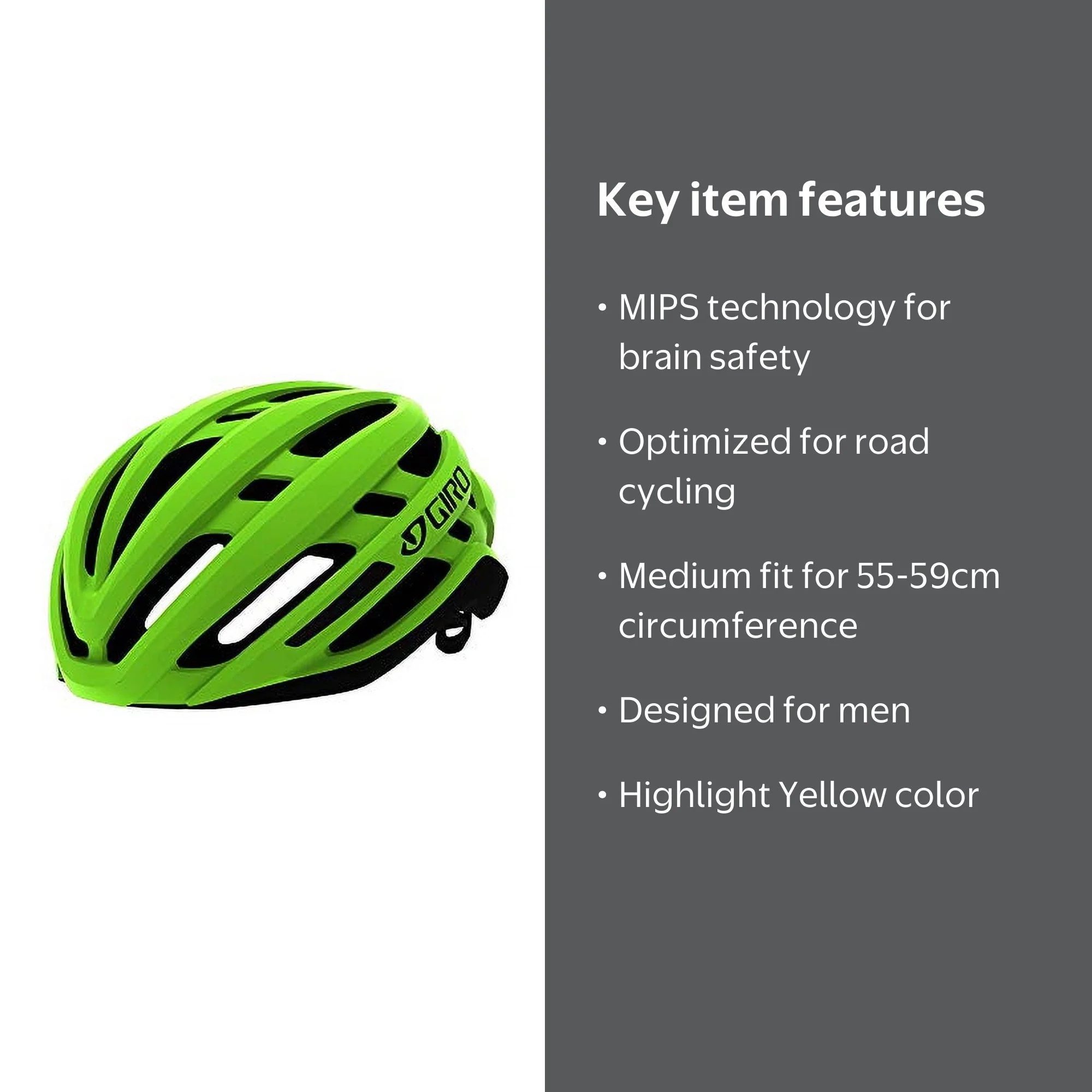 2019 giro lime green bike helmet Section Adult Mountain Cycling with an EPS foam liner for extra backup Giro Fixture II MIPS Mountain