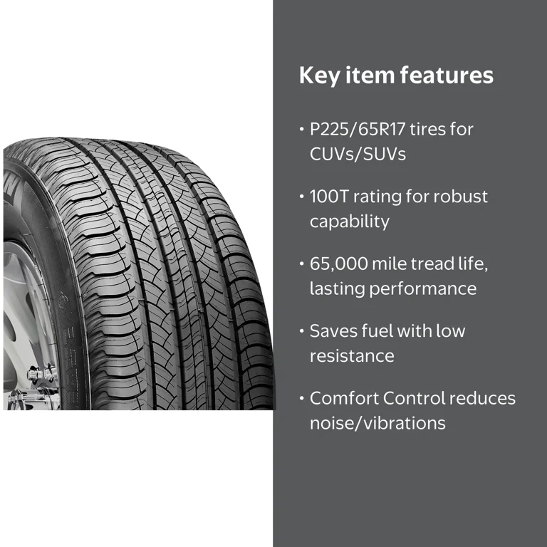 Michelin Latitude Tour All Season P225/65R17 100T Passenger Tire