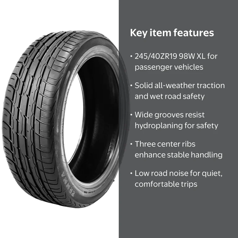 Free Shipping! Zenna All Season Passenger Tire 245/40ZR19 98W XL