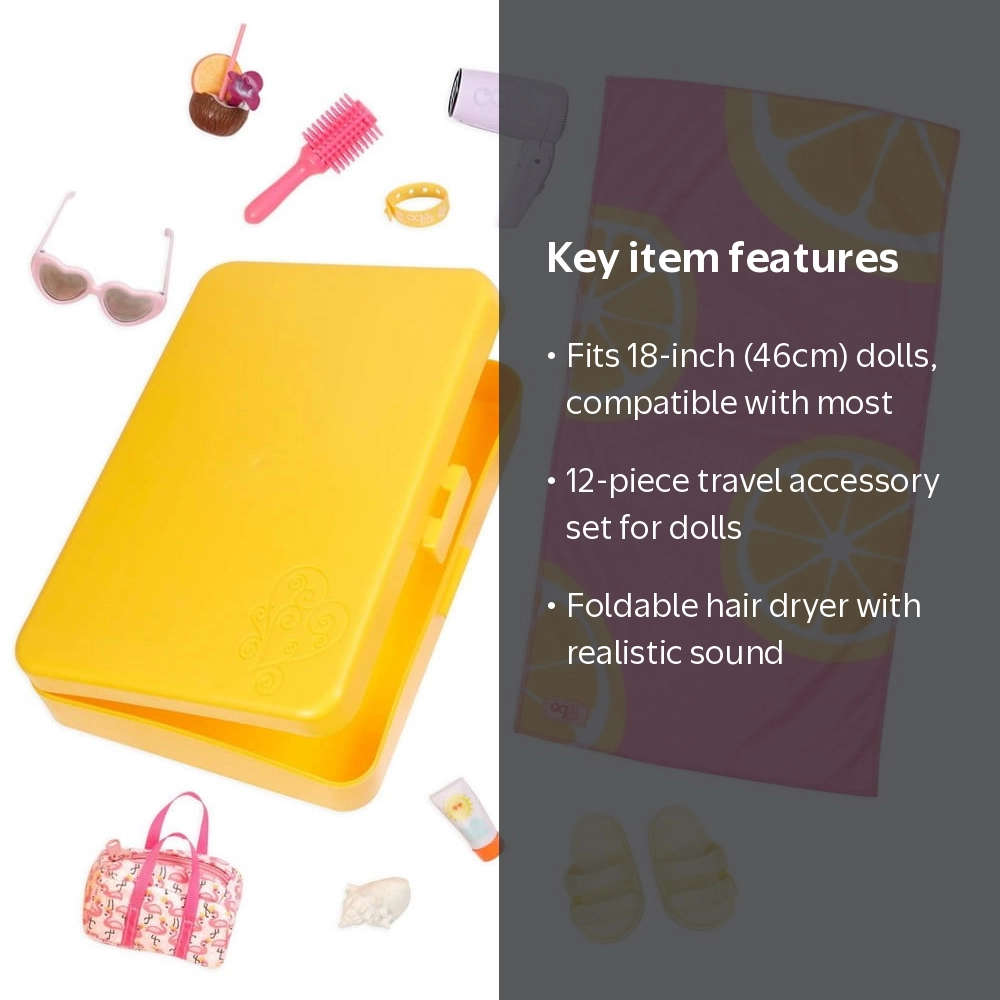 Our Generation, Travel Accessory Set, 12-piece, for 18-inch dolls