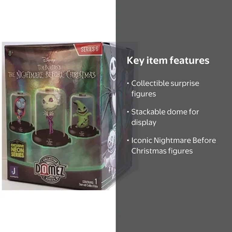 Domez Disney Nightmare Before Christmas Neon Blind Box Figure with