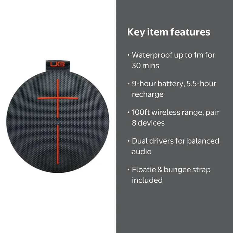 UE ROLL 2 Bluetooth Speaker - Walmart.com