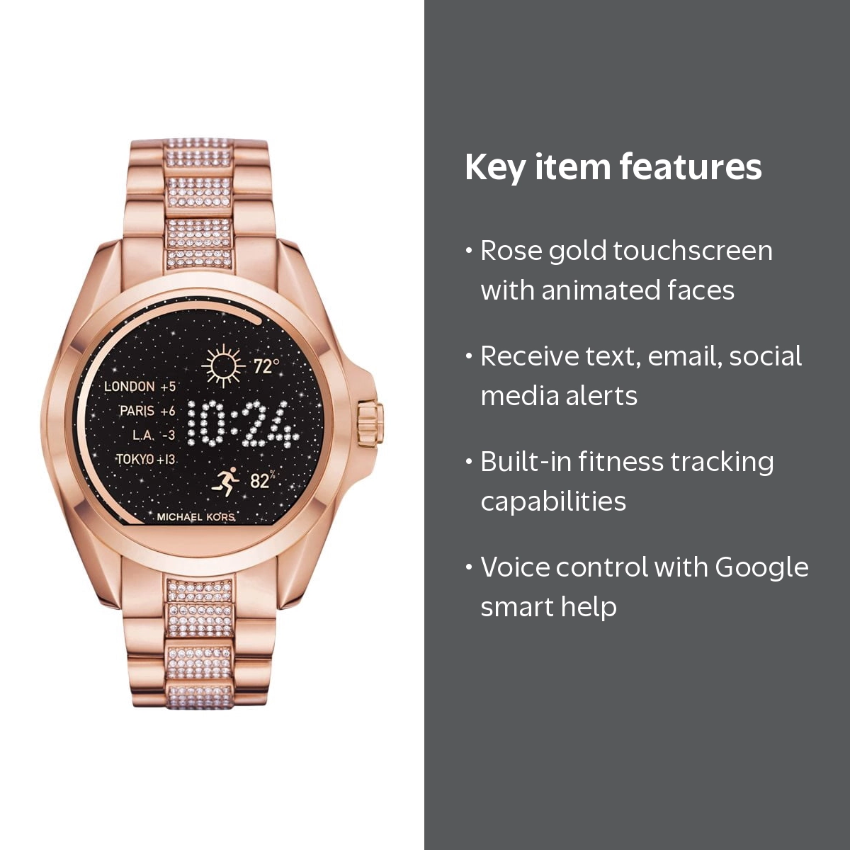 rose gold michael kors mkt 5050